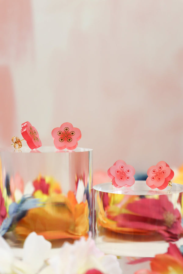 Cherry Blossom Studs - Earrings (Making Magitek)