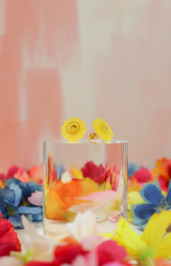 Sunflower Studs - Earrings (Making Magitek)