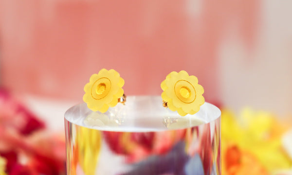 Sunflower Studs - Earrings (Making Magitek)